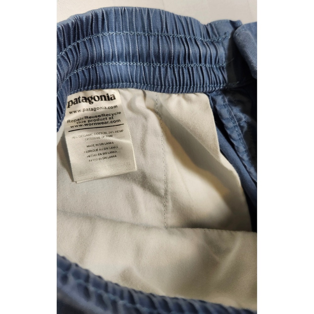 Patagonia Mens Lightweight Hemp Organic Cotton Shorts Blue Grey Size S 6" Inseam - Picture 3 of 8